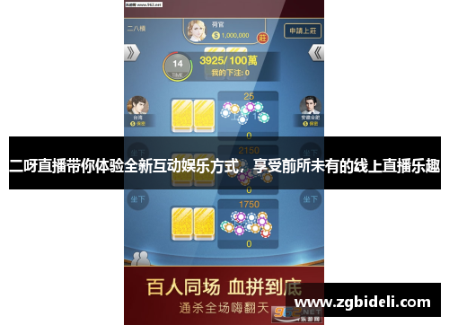 二呀直播带你体验全新互动娱乐方式，享受前所未有的线上直播乐趣